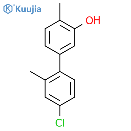 5-(4-Chloro-2-methylphenyl)-2-methylphenol structure