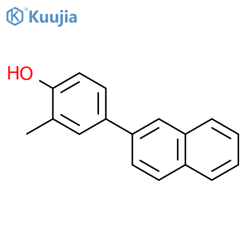 2-methyl-4-naphthalen-2-ylphenol structure