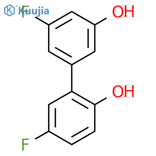 3-Fluoro-5-(5-fluoro-2-hydroxyphenyl)phenol structure