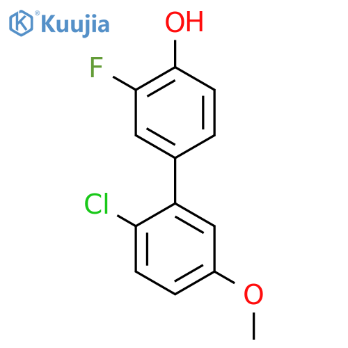4-(2-Chloro-5-methoxyphenyl)-2-fluorophenol structure
