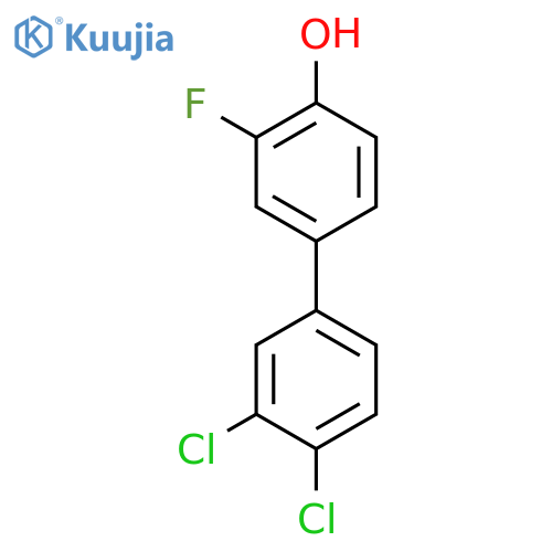 4-(3,4-Dichlorophenyl)-2-fluorophenol structure