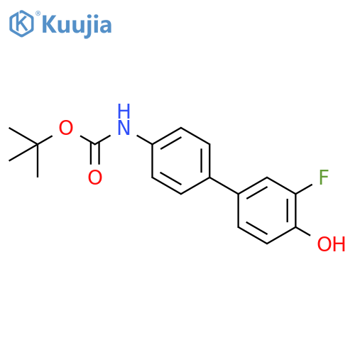 4-(4-BOC-Aminophenyl)-2-fluorophenol structure