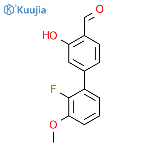5-(2-Fluoro-3-methoxyphenyl)-2-formylphenol structure