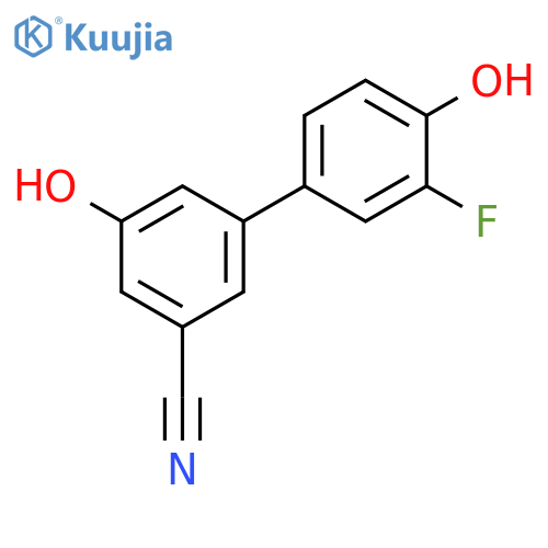 3-Cyano-5-(3-fluoro-4-hydroxyphenyl)phenol structure