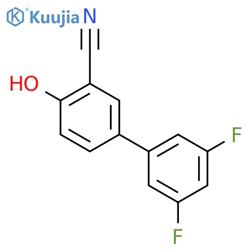 2-Cyano-4-(3,5-difluorophenyl)phenol structure