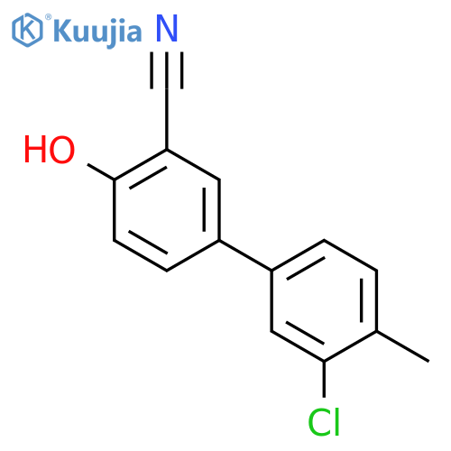4-(3-Chloro-4-methylphenyl)-2-cyanophenol structure
