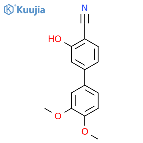 2-Cyano-5-(3,4-dimethoxyphenyl)phenol structure