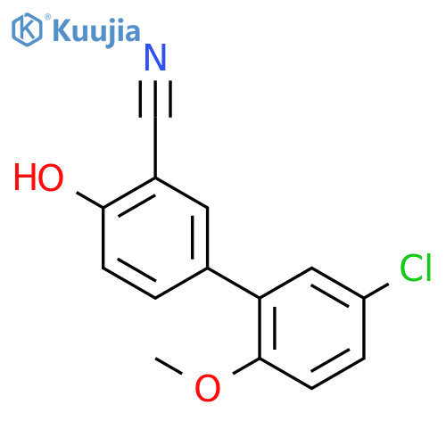 4-(5-Chloro-2-methoxyphenyl)-2-cyanophenol structure
