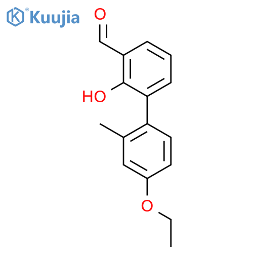 6-(4-Ethoxy-2-methylphenyl)-2-formylphenol structure