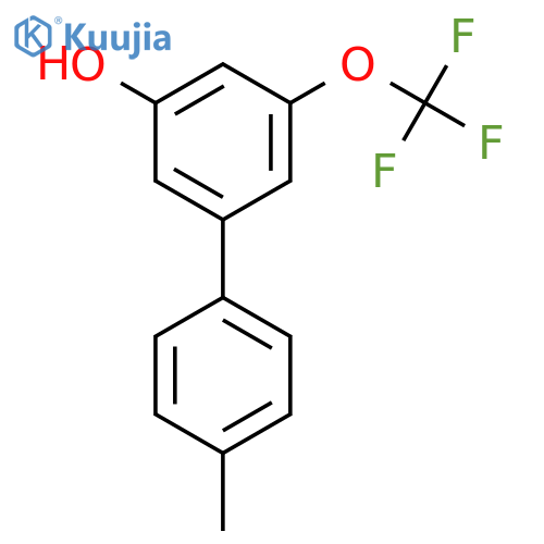 5-(4-Methylphenyl)-3-trifluoromethoxyphenol structure