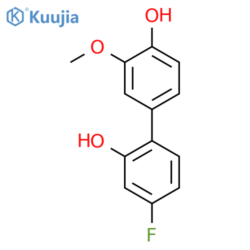 4-(4-Fluoro-2-hydroxyphenyl)-2-methoxyphenol structure