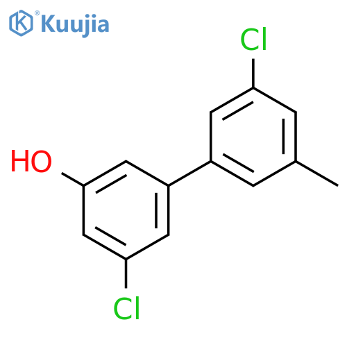 3-Chloro-5-(3-chloro-5-methylphenyl)phenol structure