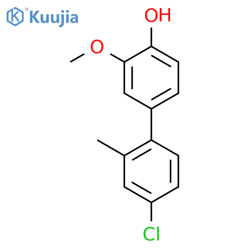 4-(4-Chloro-2-methylphenyl)-2-methoxyphenol structure