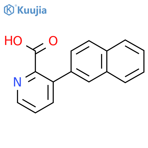 2-Pyridinecarboxylic acid, 3-(2-naphthalenyl)- structure