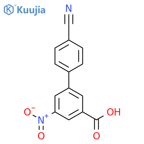 3-(4-Cyanophenyl)-5-nitrobenzoic acid structure