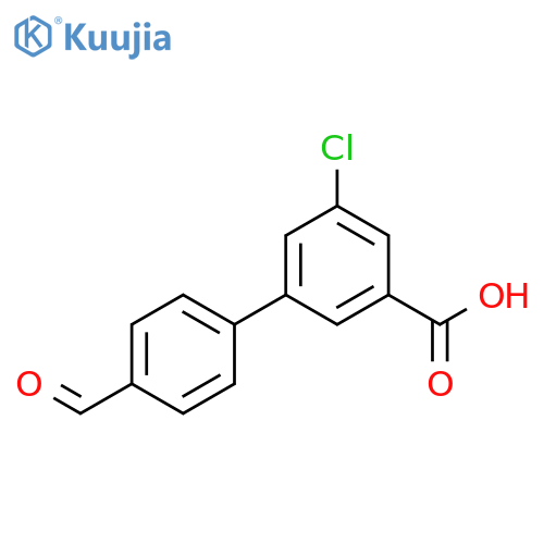 5-Chloro-3-(4-formylphenyl)benzoic acid structure