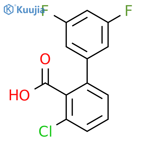 6-Chloro-2-(3,5-difluorophenyl)benzoic acid structure