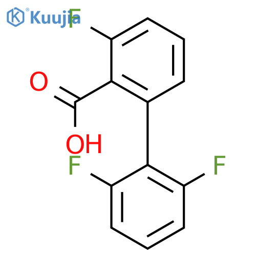 2-(2,6-Difluorophenyl)-6-fluorobenzoic acid structure