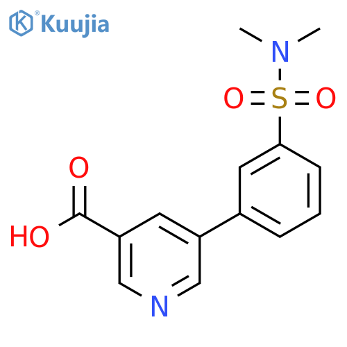 5-(3-N,N-Dimethylsulfamoylphenyl)nicotinic acid structure