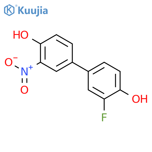 4-(3-Fluoro-4-hydroxyphenyl)-2-nitrophenol structure