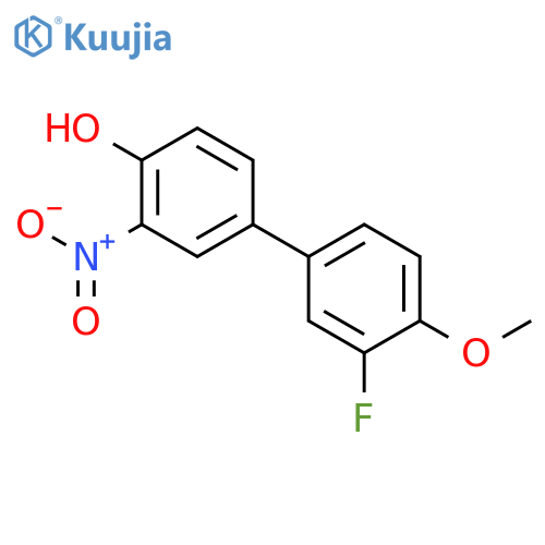 4-(3-Fluoro-4-methoxyphenyl)-2-nitrophenol structure