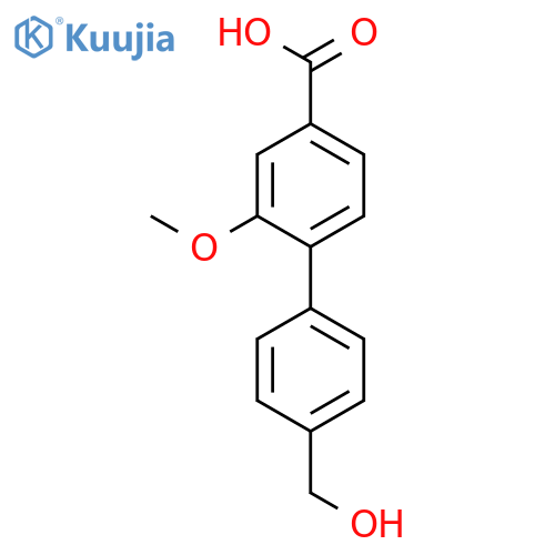 4-(4-Hydroxymethylphenyl)-3-methoxybenzoic acid structure