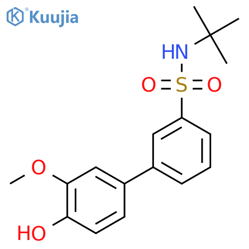 4-(3-t-Butylsulfamoylphenyl)-2-methoxyphenol structure