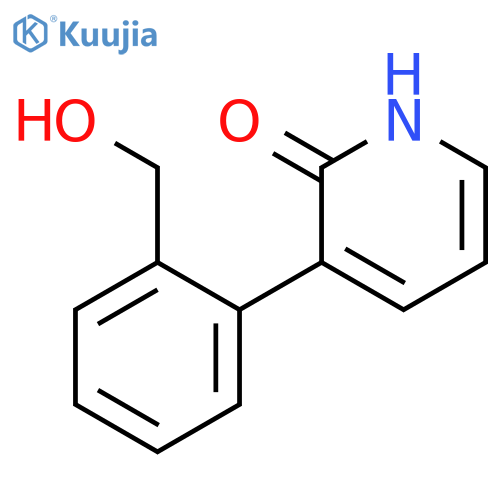 2-Hydroxy-3-(2-hydroxymethylphenyl)pyridine structure