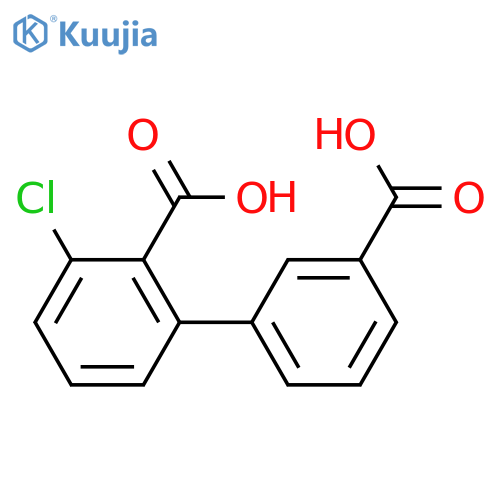 2-(3-Carboxyphenyl)-6-chlorobenzoic acid structure