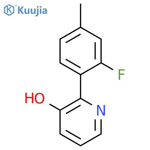 2-(2-Fluoro-4-methylphenyl)pyridin-3-ol structure