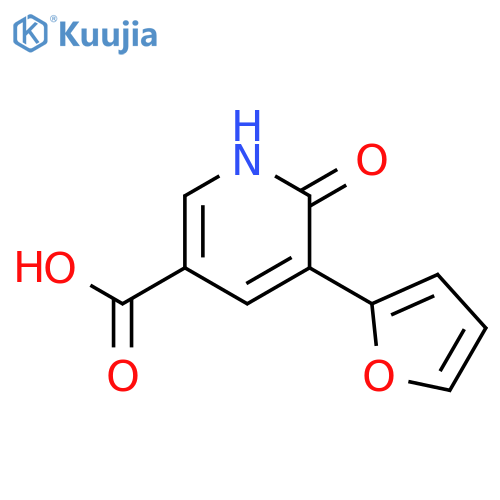 5-(furan-2-yl)-6-hydroxynicotinic acid structure