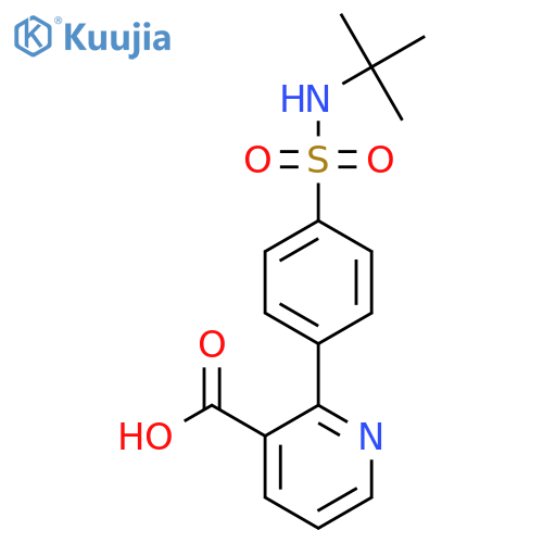 2-(4-T-Butylsulfamoylphenyl)nicotinic acid structure