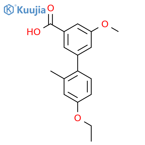 3-(4-Ethoxy-2-methylphenyl)-5-methoxybenzoic acid structure