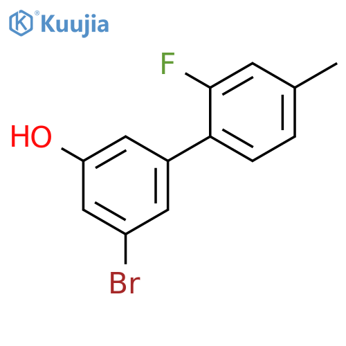 3-Bromo-5-(2-fluoro-4-methylphenyl)phenol structure