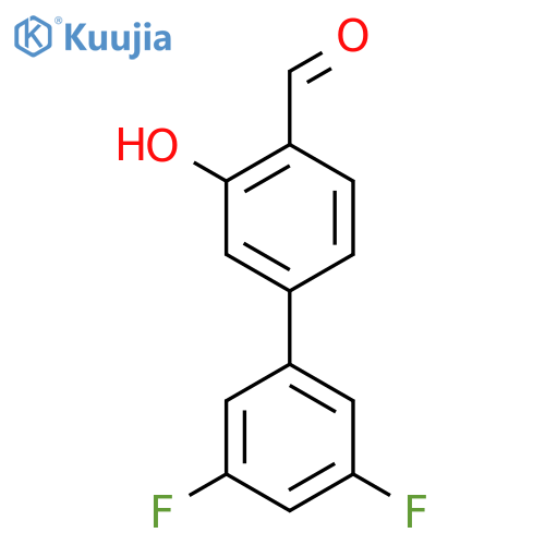 5-(3,5-Difluorophenyl)-2-formylphenol structure