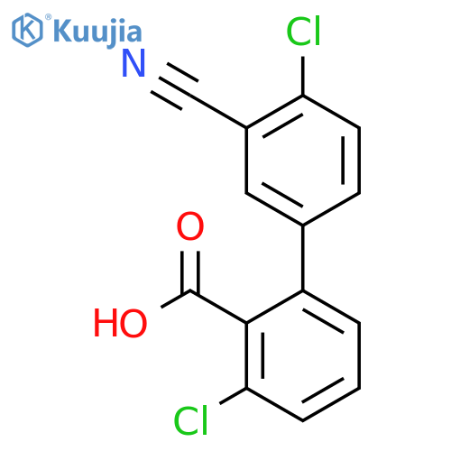 6-Chloro-2-(4-chloro-3-cyanophenyl)benzoic acid structure