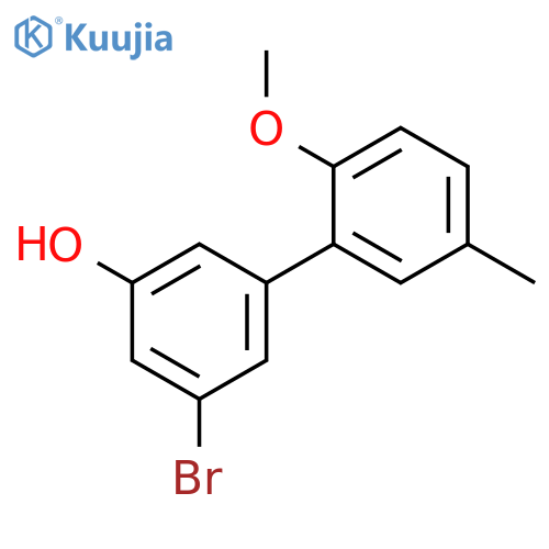 3-Bromo-5-(2-methoxy-5-methylphenyl)phenol structure