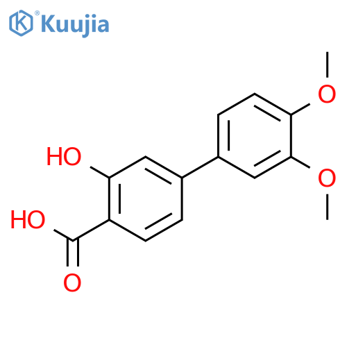4-(3,4-dimethoxyphenyl)-2-hydroxybenzoic acid structure