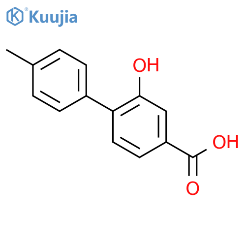 3-Hydroxy-4-(4-methylphenyl)benzoic acid structure