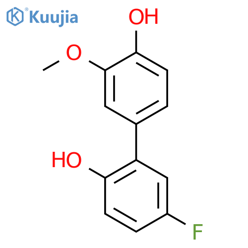 4-(5-Fluoro-2-hydroxyphenyl)-2-methoxyphenol structure