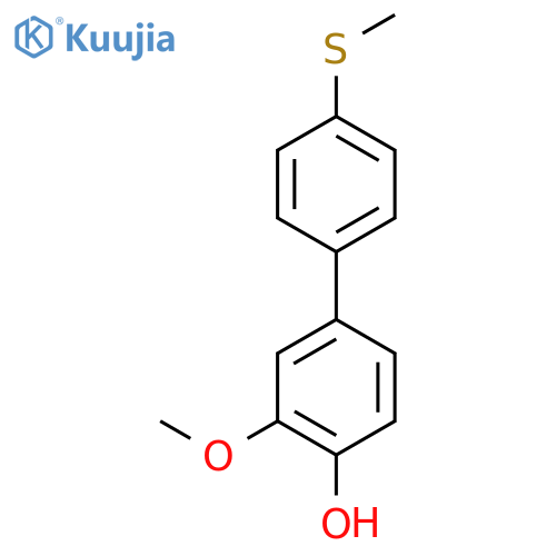 2-Methoxy-4-(4-methylthiophenyl)phenol structure