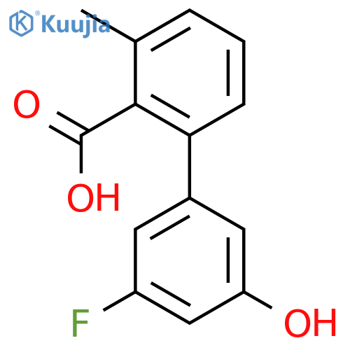 2-(3-fluoro-5-hydroxyphenyl)-6-methylbenzoic Acid structure