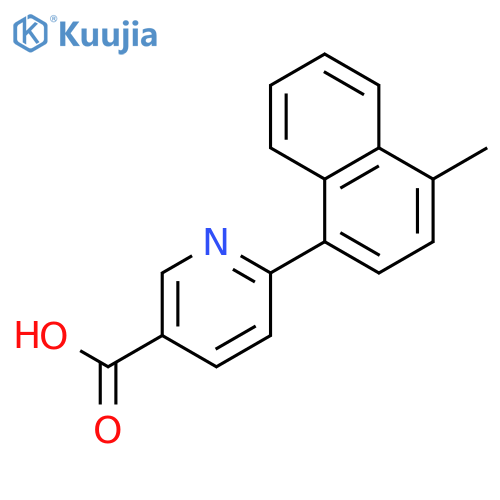 6-(Naphthalen-1-yl)nicotinic acid structure