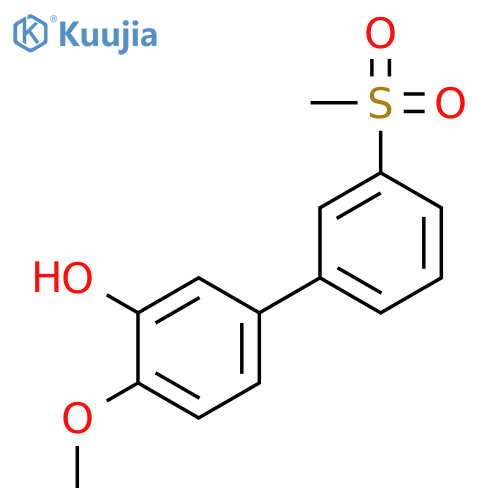 2-Methoxy-5-(3-methylsulfonylphenyl)phenol structure