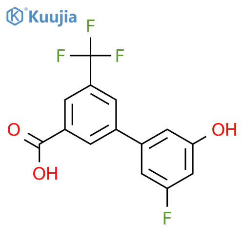 3-(3-Fluoro-5-hydroxyphenyl)-5-trifluoromethylbenzoic acid structure