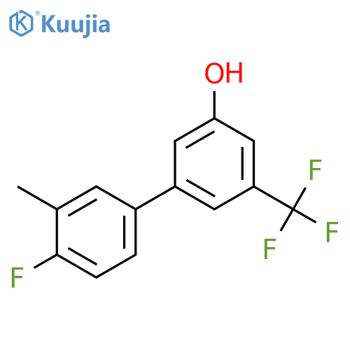 5-(4-Fluoro-3-methylphenyl)-3-trifluoromethylphenol structure