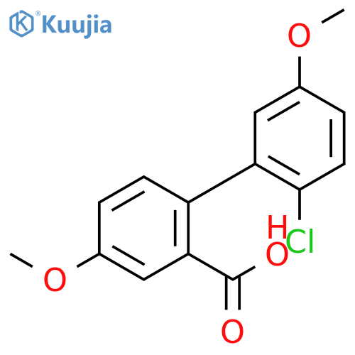 2-(2-chloro-5-methoxyphenyl)-5-methoxybenzoic Acid structure