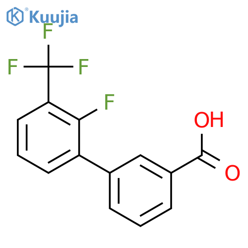 3-(2-Fluoro-3-trifluoromethylphenyl)benzoic acid structure
