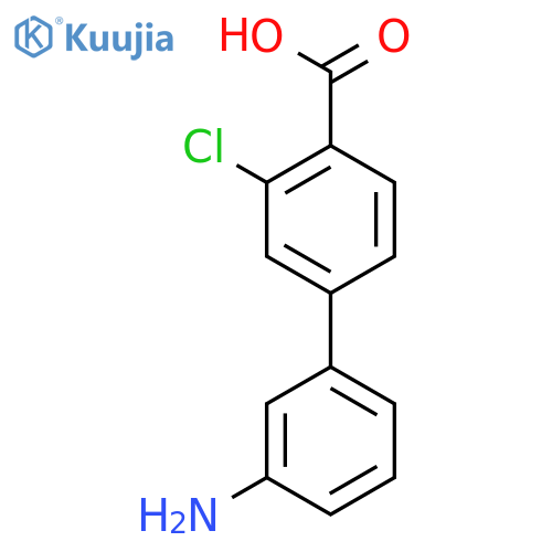 4-(3-Aminophenyl)-2-chlorobenzoic acid structure
