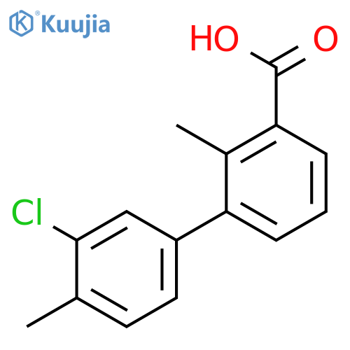 3-(3-Chloro-4-methylphenyl)-2-methylbenzoic acid structure